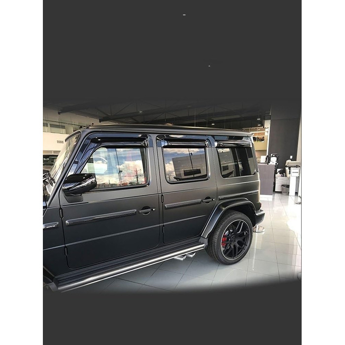 Вітровий дефлектор Дощовик для Mercedes Для Benz G Class W461 W463 G350 G400 G500 2004-теперішній подарунок Пластиковий віконний козирок Вентиляційні штори Сонце Дефлектор дощу Протектор вітру (Розмір 2019-2023 2019- 2023 6 шт.