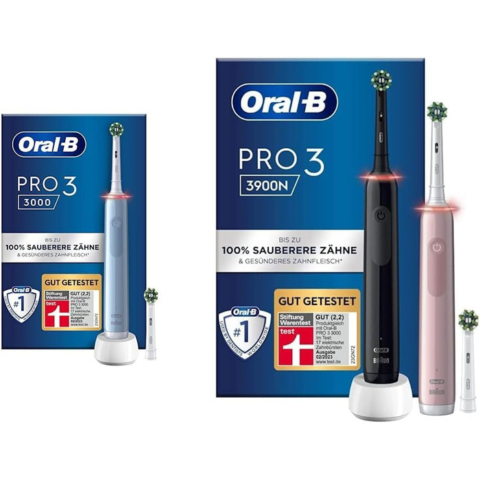 Електрична зубна щітка Oral-B PRO 3 3000 та електрична зубна щітка Pro 3 3900