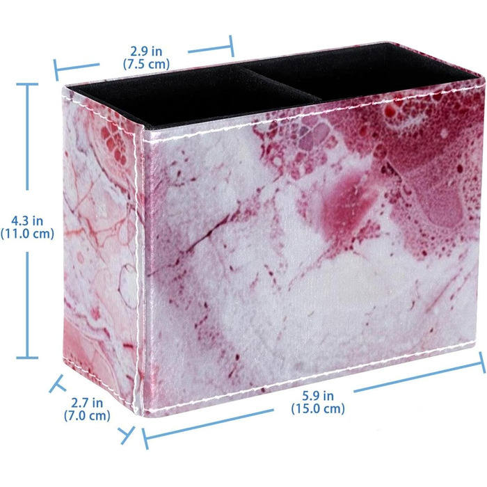 Тримач пульта дистанційного керування FNETJXF, органайзер для художніх товарів, веганська шкіра, пульт дистанційного керування Caddy, сучасна, мінімалістична текстура рожевого мармуру, багатофункціональний органайзер Pattern 4623