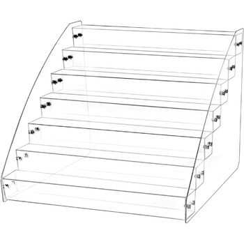 Шарів для зберігання лаку, тримач для акрилового лаку для нігтів, прозора полиця для лаку для нігтів, приблизно на 70 пляшок, 1Pcs 7