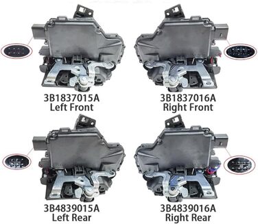 Привід для дверного замка Привід замка задніх дверей Механізм замка дверей Привід для сидіння Leon Для Toledo II 3B1837015A 3B1837016A 3B4839015A 3B4839016A Задній лівий