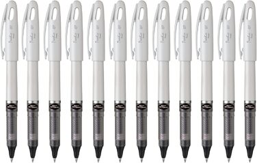 Ролик для рідкого гелю Pentel BL117W-A EnerGel, 12 упаковок, чорний