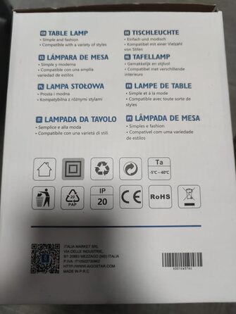 Настільна лампа, маленька приліжкова лампа, сучасна настільна лампа з порожнистим дизайном, настільна лампа з білим тканинним абажуром і металевою основою, цоколь E14, екологічний сучасний і вінтажний милий (сірий)