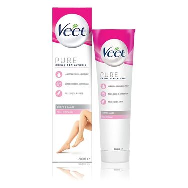 Крем для видалення волосся Veet для нормальної шкіри, 200 мл, для ніг, рук, пахв і лінії бікіні, 600 мл, восковий крем Maxi-Format 200 мл Нормальна шкіра x3