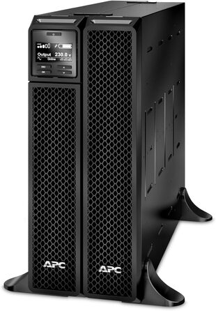 ДБЖ APC SMART-UPS SRT - SRT3000RMXLI-NC - джерело безперебійного живлення (ДБЖ) 3000 ВА - RM, мережева карта, (8) IEC C13, (2) IEC C19, багатофункціональний РК-дисплей і консоль керування (3 000 ВА, вежа)