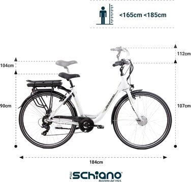 Дюймовий електронний велосипед Pedelec, e bike електричний велосипед для чоловіків / жінок до 25 км / год і з хорошим запасом ходу, електричні велосипеди, жіночий велосипед з моторним багажником 36V акумуляторний кошик білий одинарний, 28-