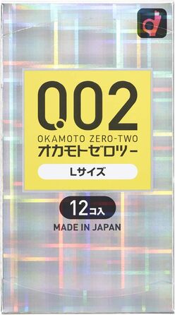 Презерватив Okamoto 0.02 EX поліуретановий 12 шт. Великий розмір (імпорт з Японії)