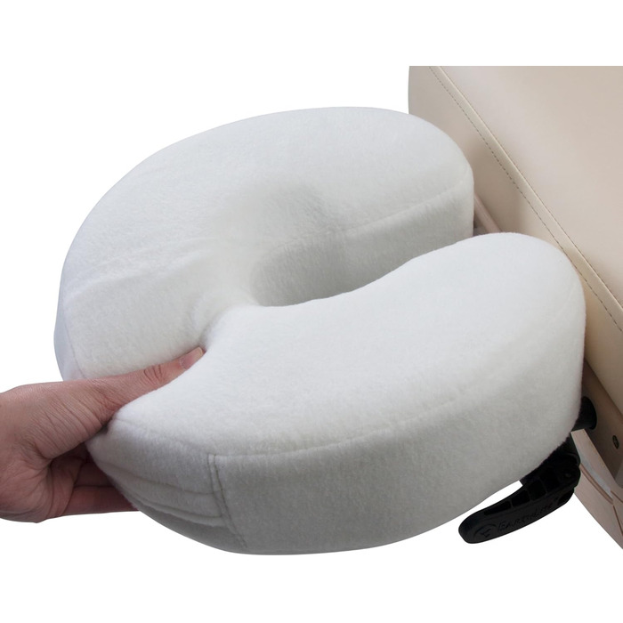 Подушка для обличчя EARTHLITE Massage Memory Foam - масажний стіл і подушка для масажного крісла для підголівників (з флісовим чохлом, який можна прати)