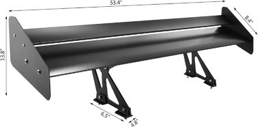 Кг Спойлер 64 см Спойлер багажника 135x10x19см Задній спойлер Заднє крило, 5
