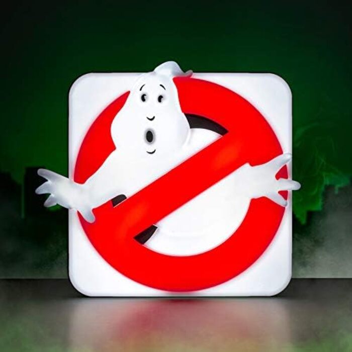 Офіційний логотип Numskull Ghostbusters 3D настільна лампа Настінний світильник для спальні, офісу, дому, навчання, роботи 5056280422778 Лампа з логотипом Мисливці за привидами