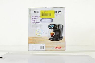 Побутова техніка Tassimo My Way 2 капсульна машина TAS6502 кавоварка, з водяним фільтром, понад 70 напоїв, персоналізація, повністю автоматична, легке приготування, 1,500 Вт, 1,3 літра, чорний чорний з одинарним фільтром