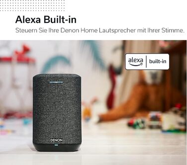 Багатокімнатний динамік, динамік HiFi із вбудованим HEOS, інтегрована Alexa, WLAN, Bluetooth, USB, AirPlay 2, Hi-Res Audio, чорний, 150