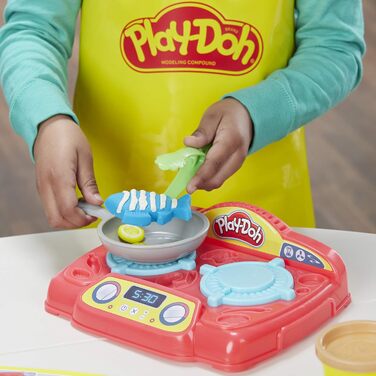 Велика кухня з пластиліну Play-Doh, пластилін для творчої гри, для дітей від 3 років і старше Шеф-кухарський набір