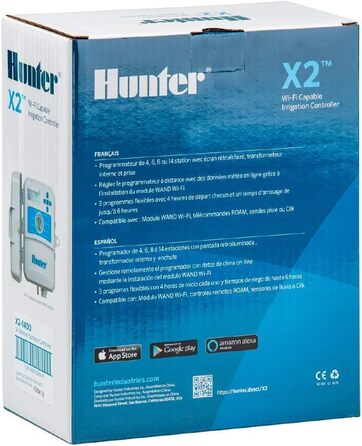 Контролер зовнішнього зрошення Hunter Industries Hydrawise X2 на 8 станцій 8 станцій