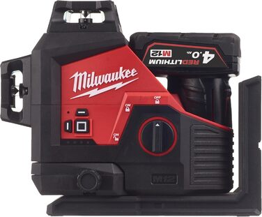 ЛАЗЕР VERT 3 LIGNES MILWAUKEE M12 360 M12 3PL-401C - 4933478102, чорний