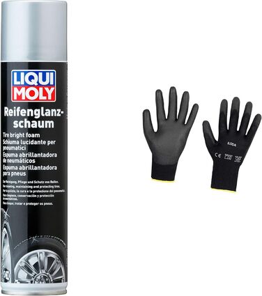 Захисні рукавички Iloda Original Liqui Moly 400 мл Tire Gloss Foam 1609