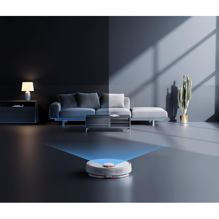 Робот-пилосос Xiaomi Robot Vacuum Mop 2S (потужність всмоктування 2200 Па, датчики LDS, контейнер для пилу 300 мл, резервуар для води 200 мл, додаток Mi Home, Alexa, Google Assistant), використання в приміщенні