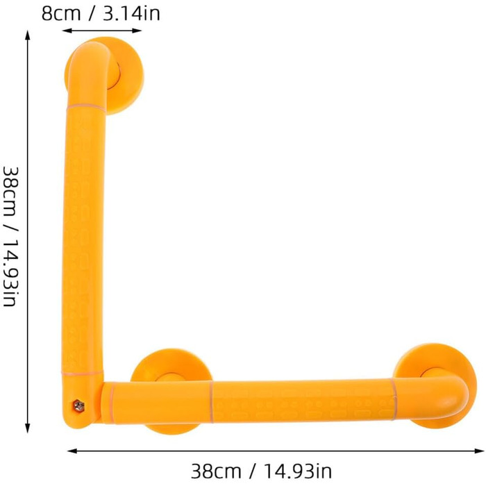 Поручень для ванн і душових кабін Захисний поручень для ванної кімнати для людей похилого віку настінна старша ручка для ванни Унітаз Ванна жовта