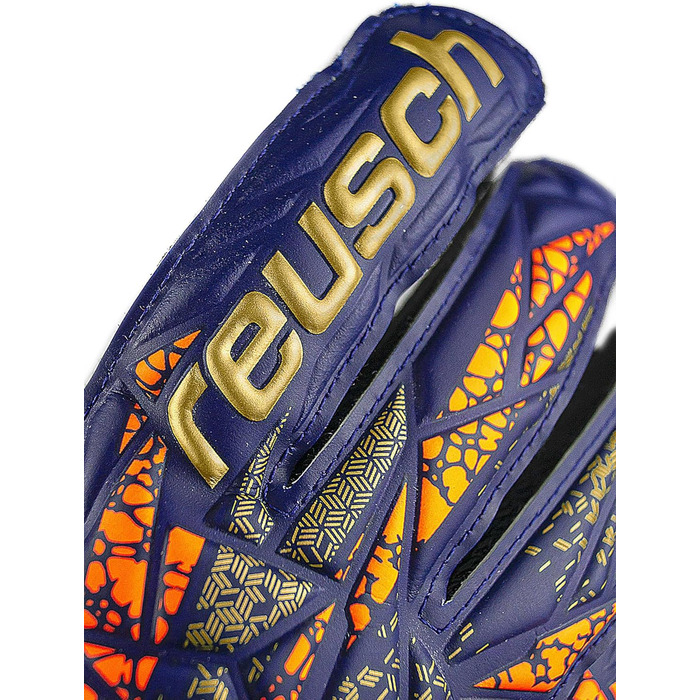 Рукавиці воротарські Reusch Unisex Youth Attrakt Grip Junior 7 синьо-золоті