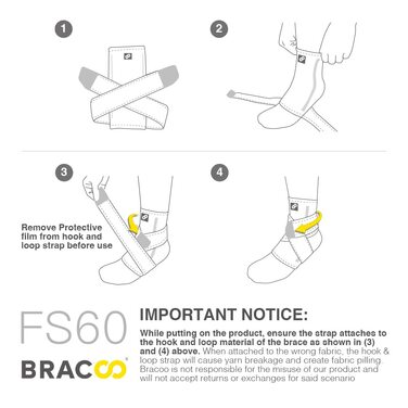 Бандаж для гомілковостопного суглоба Bracoo FS60 2 шт.