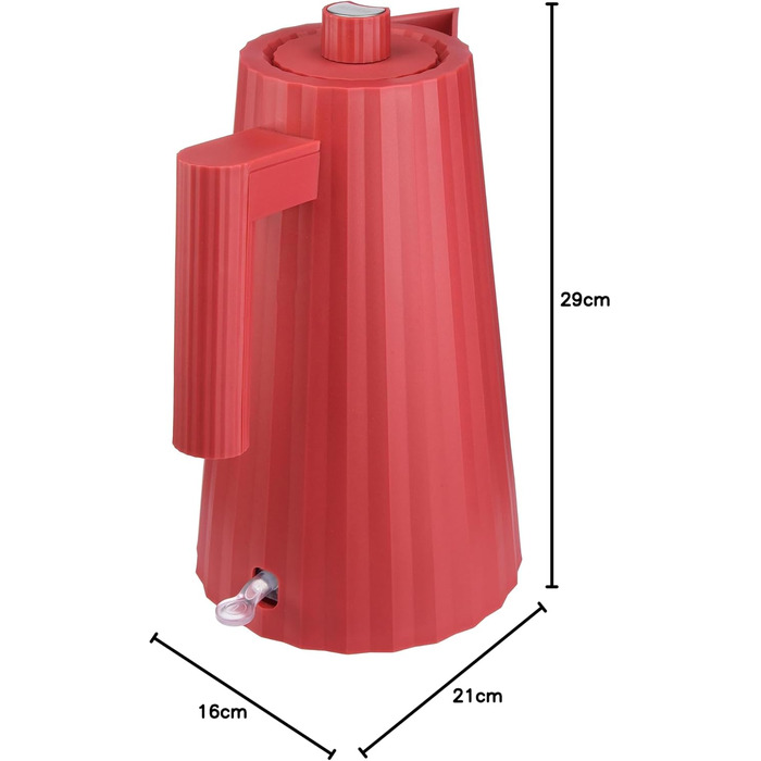 Електричний чайник з термопластичної смоли, європейська вилка 2400 Вт, 170 кл, червоний, 06 R -