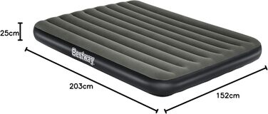 Надувне ліжко Bestway TriTech двомісне XL/Lo 203 x 152 x 25 см