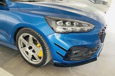 Передній спойлер передньої губи автомобіля для Ford Focus ST/ST-LINE MK4 2019 2020, Спліттер переднього бампера, Canard Дифузор Обвіс, Зовнішній вигляд з вуглецевого волокна A-Carbon Fiber Звичайний вигляд