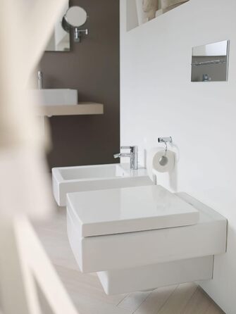 Сидіння для унітазу Duravit Vero, сидіння для унітазу з механізмом плавного закриття, сидіння для унітазу з сечовинного дюропласту, з петлями з нержавіючої сталі, біле Vero, з механізмом плавного закриття