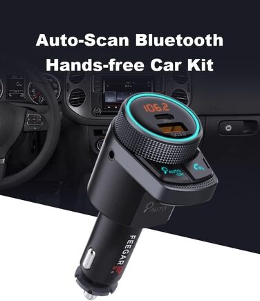 Передавач Bluetooth Стерео AUX Автоматичний пошук QC3.0 PD 38 Вт Автомобільний USB-мікрофон HD типу C PD 3.0/4.0 Siri Assistant Автомобільна напруга Відображення стану, 300 Pro FM-