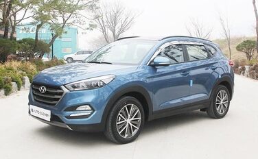 Набір вітрових дефлекторів AUTO CLOVER Chrome для Hyundai Tucson 2015-2020 (6 предметів)