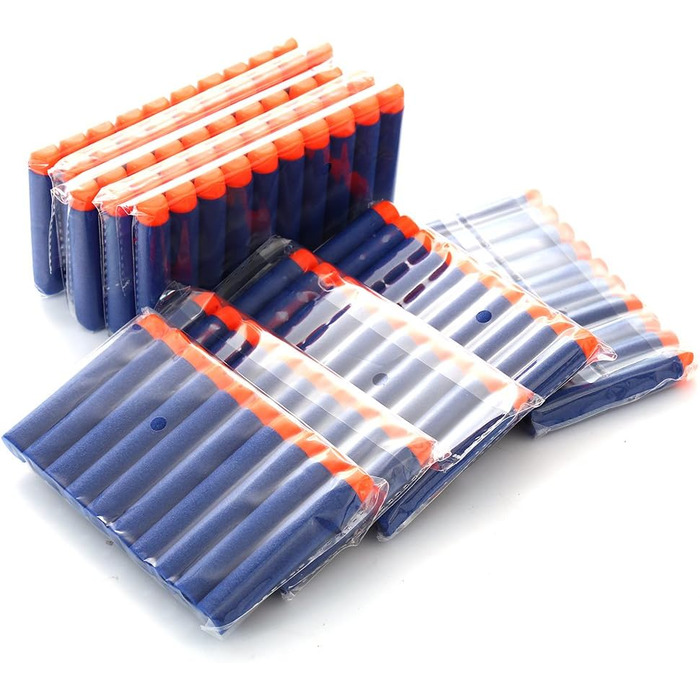 Куля для дротика з пінопласту для бластерів Nerf N-Streik Elite Series Kid Nerf Toy Gun Refill Blue, 100 Dart 7.2