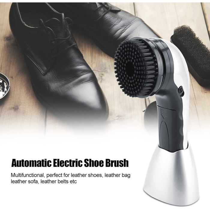 Автоматична електрична щітка для взуття Handheld Shine Polisher Chaussure Electrique avec Cinq Ttes de pour Cirages et L'entretien des Voyage Homme Battery