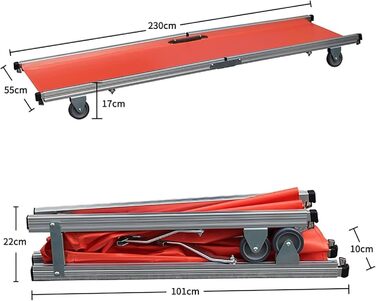 Носилки HFLKKC, телескопічні складні, з колесами, Пожежний коридор, Аварійно-рятувальні роботи, Строп першої допомоги, Дитяче ліжечко для порятунку життя, A