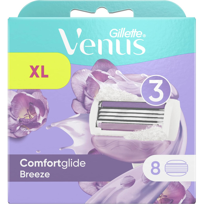 Леза для бритви VENUS Gillette Venus Breeze, 8 шт. (1 упаковка)