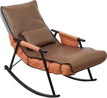 Подушка для шезлонга GAOXIAO Водонепроникна, нековзна та дихаюча подушка Roll Lounger, подушка Шезлонг на відкритому повітрі з поперековою подушкою для приміщень, на відкритому повітрі, для відпочинку, подорожей