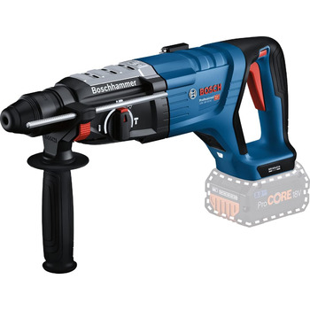 Акумуляторний перфоратор Bosch Professional 18V System GBH 18V-28 DC з D-подібною рукояткою (вкл. додаткову рукоятку, глибокий удар, KickBack Control, без акумулятора/зарядного пристрою)