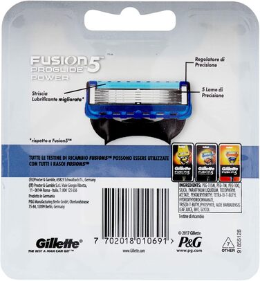 Леза Gillette Fusion ProGlide, 4 шт. 4 шт. (1 уп)