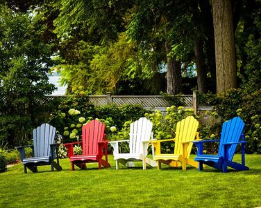 Садовий стілець Les Trsors d'rable Adirondack, Канадський, Червоний