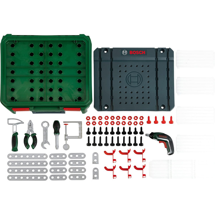 Кейс для верстака IXOLINO II I Для будівельних ігор I Вкл. інструменти та аксесуари I Іграшка для дітей від 3 років і старше, 8396 Bosch