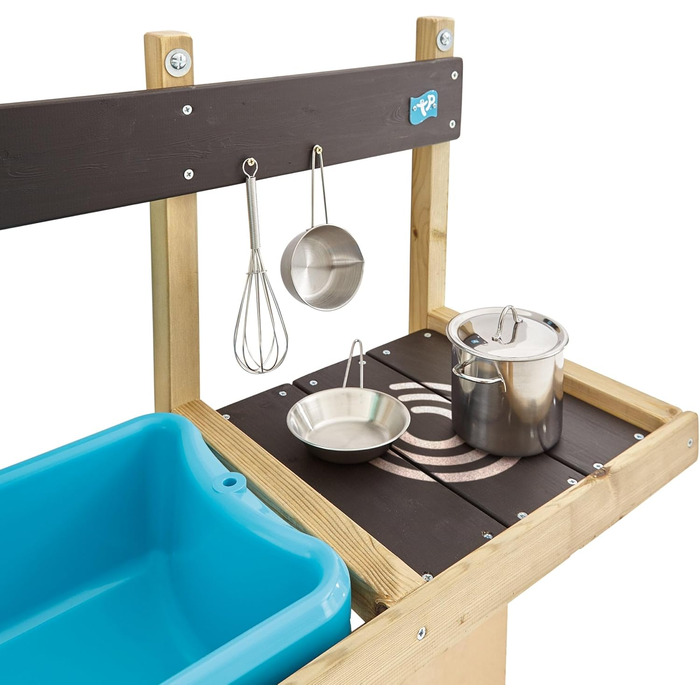 Аксесуари для ігрового будиночка для кухні TP Toys 297 Kitchen Wooden Deluxe Mud Kitchen, зелений, односпальне ліжко, 36 x 81 x 56 см, 297