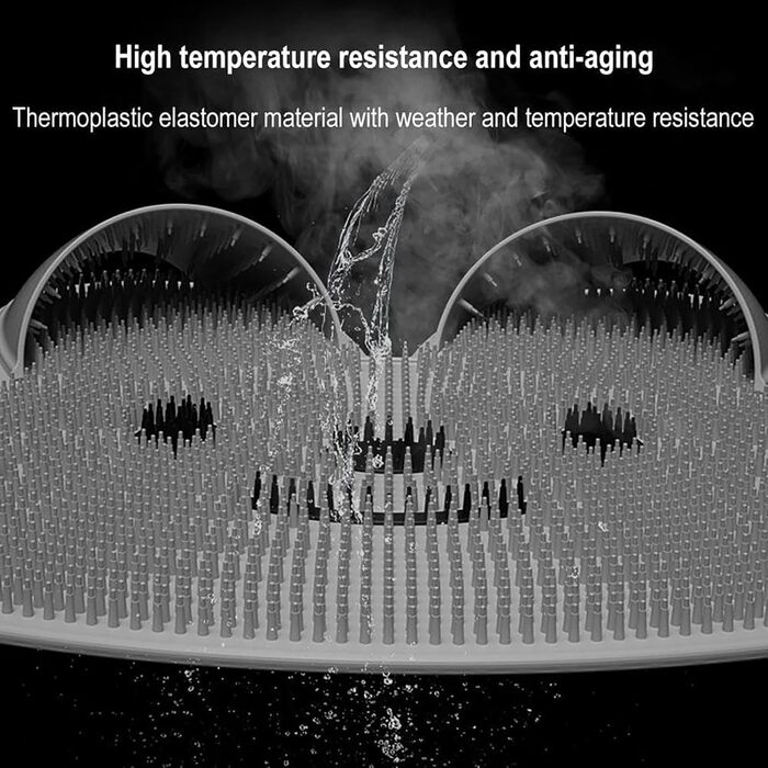 Артефакт тертя кролячих лапок, душова масажна подушка для ніг і спини, масажний килимок для чищення ніг з нековзними присосками, відлущувальний масажер для ніг для чоловіків і жінок хакі