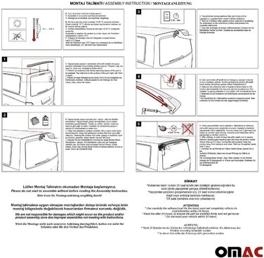 Заднє спойлер OMAC Заднє крило Задня губа сумісна з VW Transporter T4 1990-2003 ABS Paintable