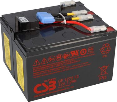 Невідомий CSB-SCD48 сумісний акумулятор для APC RBC48 Plug & Play підходить для ДБЖ APC DLA750 DLA750i SIA750ICH-45, SMT750 SMT750I SMT750ICH SMT750TW SMT750US SUA750 SUA750I SUA750IX38