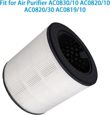 Змінний фільтр, сумісний із очищувачем повітря Philips (серія 800) AC0830/10 AC0820/10 AC0820/30 AC0819/10 Змінний фільтр HEPA 3-в-1 FY0293/30 FY0194/30