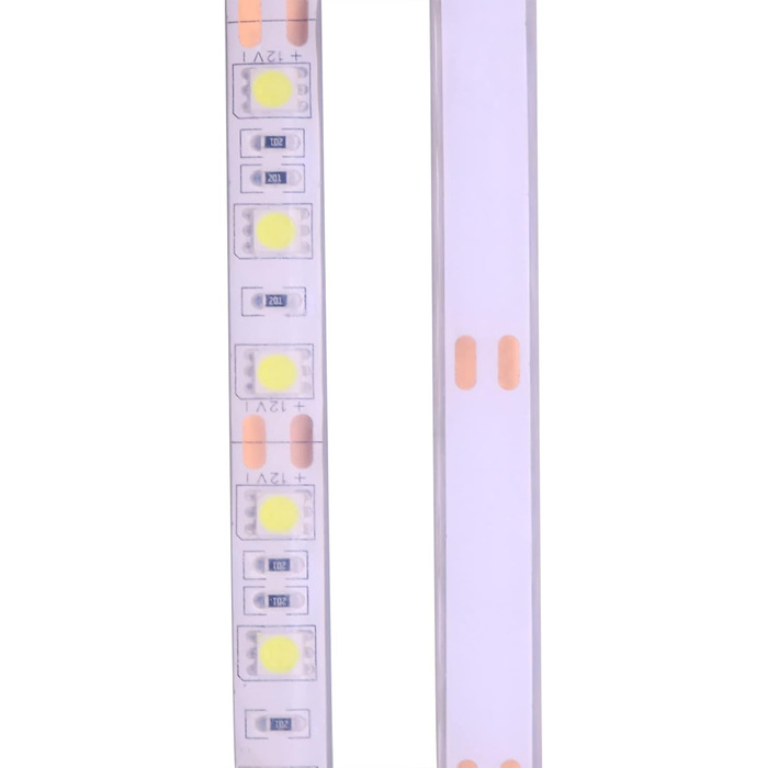 Підводна світлодіодна стрічка IP68 Водонепроникний комплект, 5050 60 світлодіодів/м Водонепроникна стрічка 3000K Теплий білий з адаптером 230В (Теплий Білий, 5.00) Теплий білий 5.0 метрів