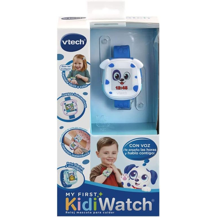 Дитячий аналого-цифровий автоматичний годинник Vtech Unisex з ремінцем S2417794 Kidiwatch Blue