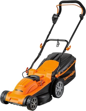 Електрична газонокосарка LawnMaster M2EB1637M 1600 Вт 37 см, 6-позиційне регулювання висоти зрізу 20-70 мм, травозбірник 40 л