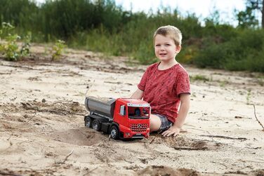 Вантажівка-самоскид Mercedes Benz Arocs, близько 45 см, ігровий автомобіль для дітей віком від 3 років, міцний самоскид з кузовом, що замикається, і рухомим заднім бортом, 04610 - Worxx