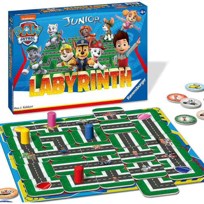 Лабіринт (Paw Patrol Junior Labyrinth) 20799 - відома настільна гра від Ravensburger в молодшій версії, дитяча гра для дітей віком від 4 років Одиночна