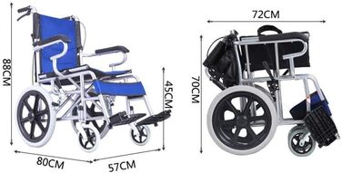 Крісло колісне, легке розбірне крісло для водіння, маленька коляска для інвалідів, портативна туристична інвалідна коляска для людей похилого віку, портативна